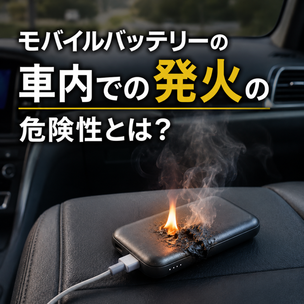 モバイルバッテリーの発火の危険性について